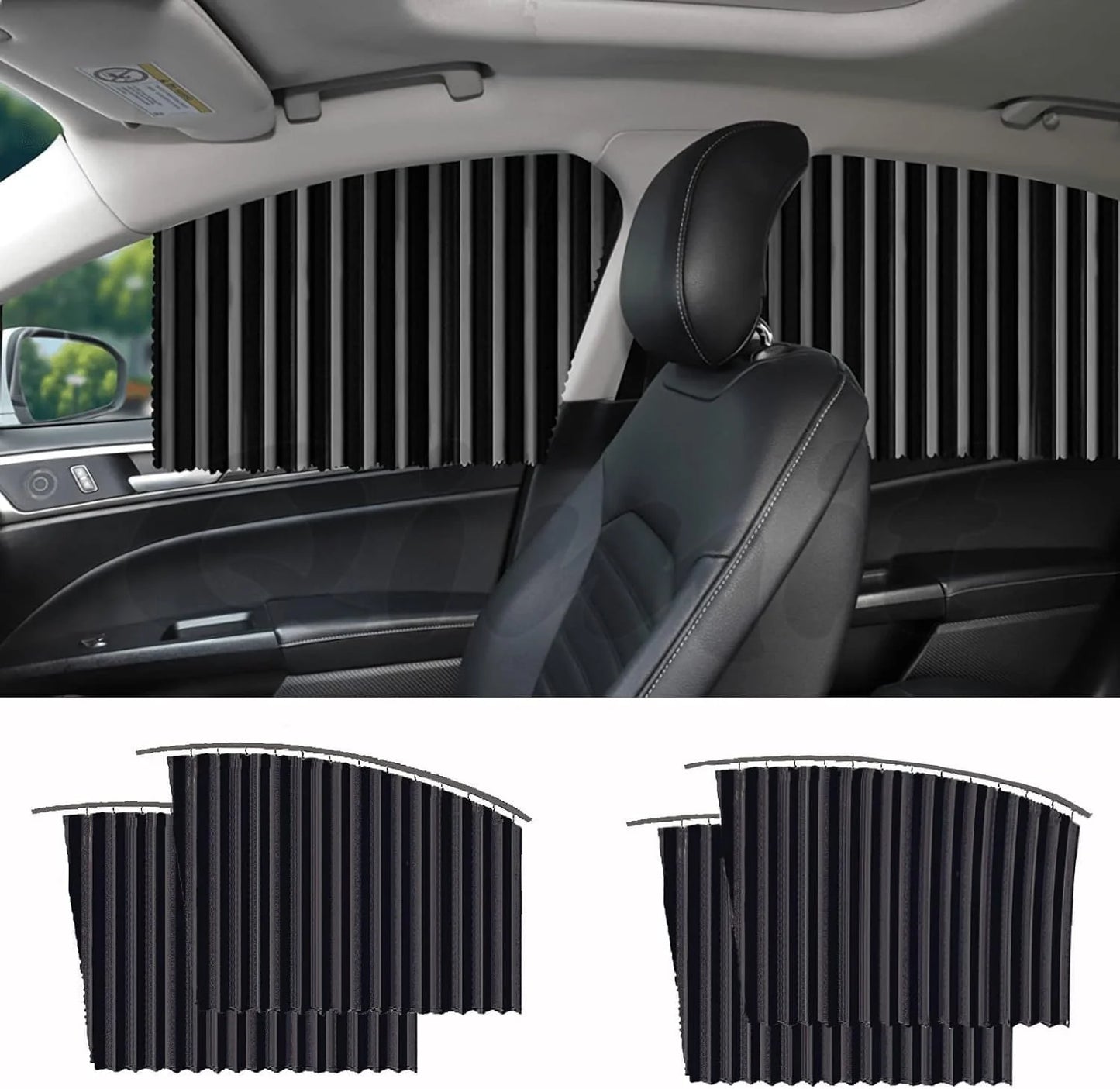Magnetic  Car Window Curtain