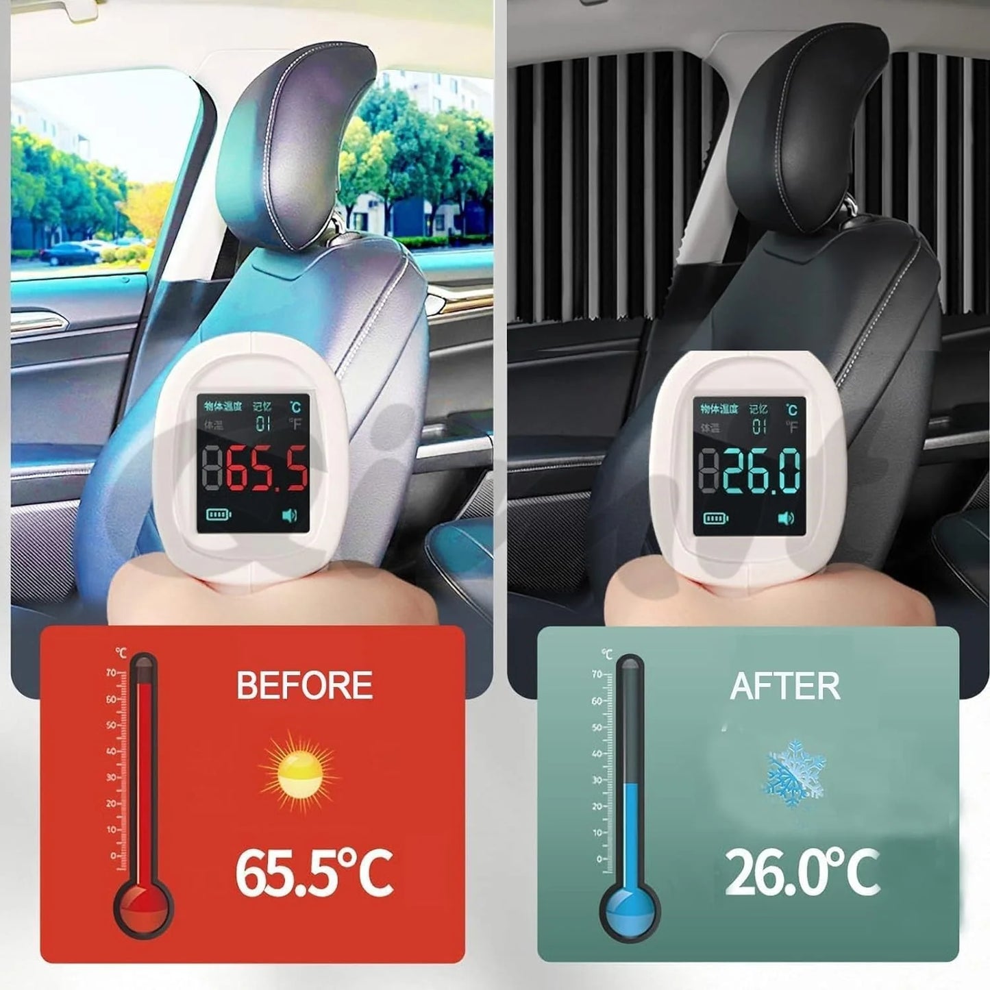 Magnetic  Car Window Curtain